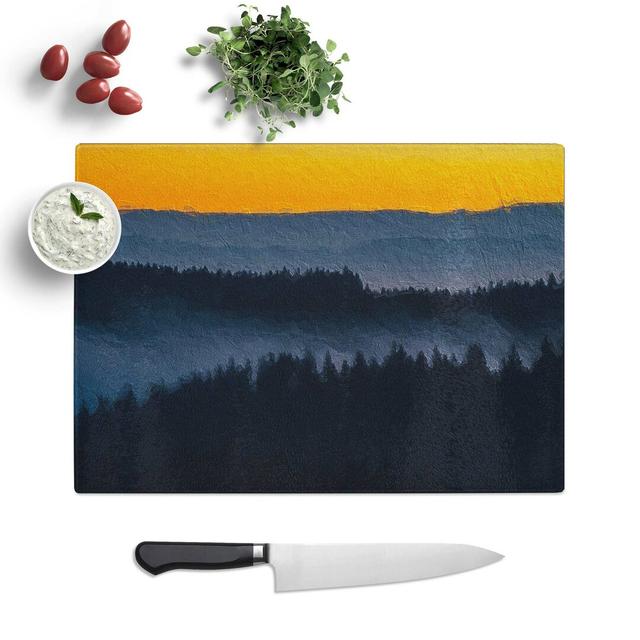 Glass Forest in Bandon Oregon Chopping Board East Urban Home Size: 39 cm W x 28.5 cm L on Productcaster.