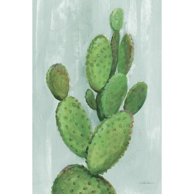 Front Yard Cactus I Slate by Silvia Vassileva - Wrapped Canvas Painting Gracie Oaks Size: 30cm H x 20cm W on Productcaster.