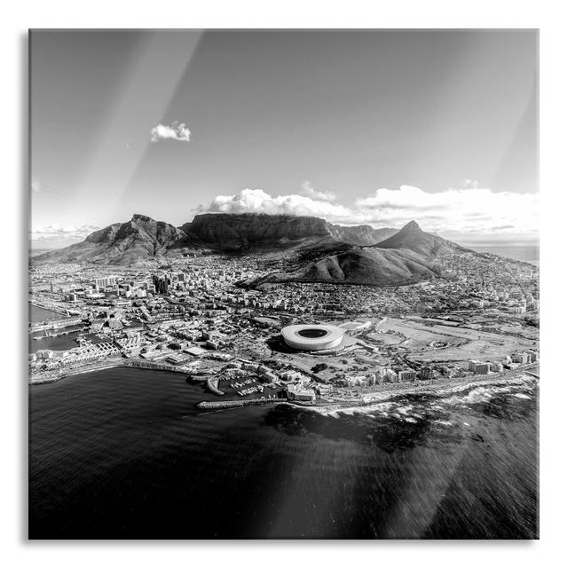 Aerial View of Cape Town - Wrapped Canvas Photograph Print Latitude Run Size: 80cm H x 80cm W x 0.4cm D, Format: Glass on Productcaster.