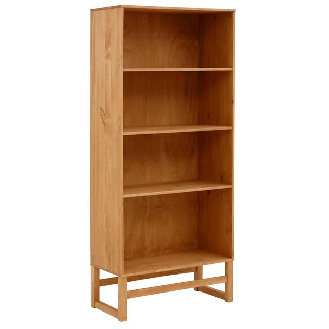 Standard-Bücherregal Evei 175 x 75 cm Ebern Designs Farbe: Wachsbeize on Productcaster.