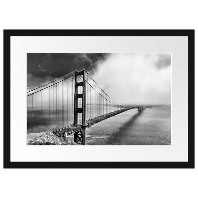 Gerahmtes Poster Golden Gate Bridge San Francisco East Urban Home Größe: 40 cm H x 55 cm B on Productcaster.