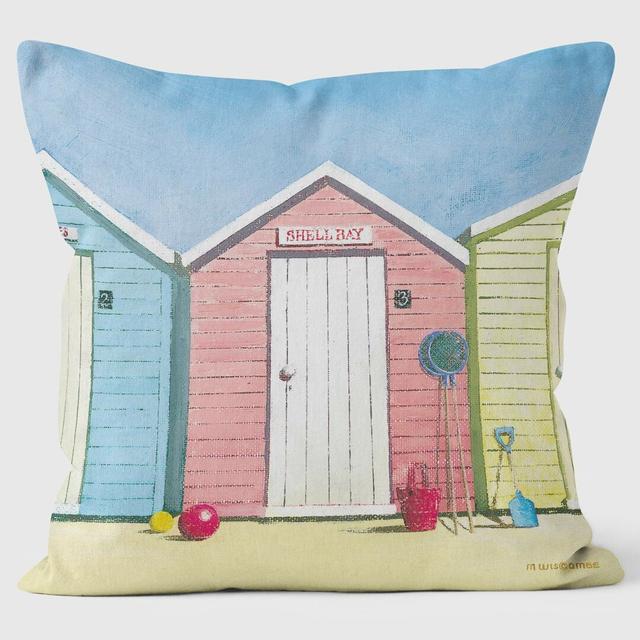 Beach Huts 08 - Martin Wiscombe - Art Print Cushion We Love Cushions on Productcaster.