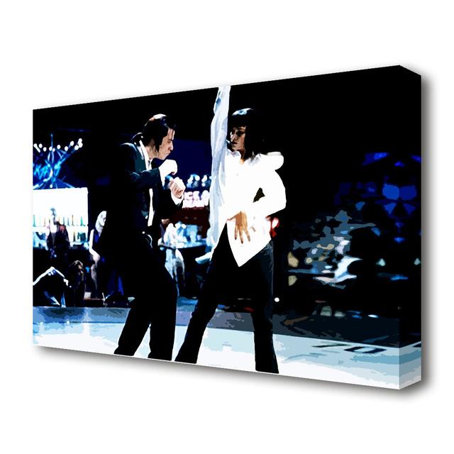 Pulp Fiction Dance - Wrapped Canvas Graphic Art Print East Urban Home Size: 66 cm H x 101.6 cm W on Productcaster.