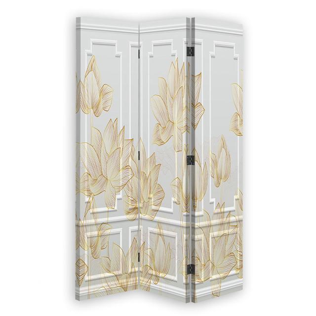 Room Divider Double-Sided, Floral Design East Urban Home Size: 170cm H x 110cm W x 3cm D on Productcaster.