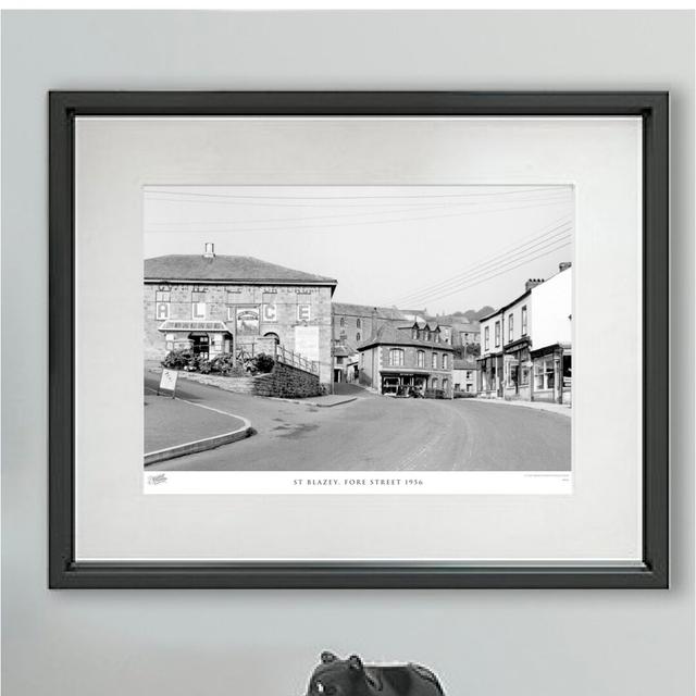 'St Blazey, Fore Street 1956' by Francis Frith - Picture Frame Photograph Print on Paper The Francis Frith Collection Size: 40cm H x 50cm W x 2.3cm D on Productcaster.