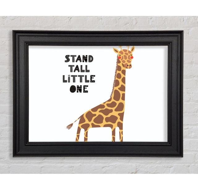 Stand Tall Little One Giraffe - Einzelner Bilderrahmen Kunstdrucke Isabelle & Max Größe: 100Cm H x 141,4cm B x 8cm T on Productcaster.