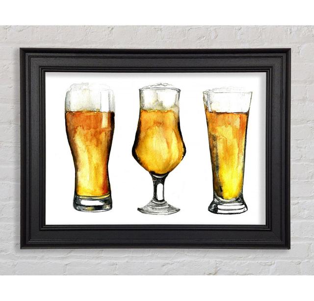 Beer Time 2 - Print Rosalind Wheeler Size: 59.7cm H x 84.1cm W x 8cm D, Format: Black Framed Paper on Productcaster.