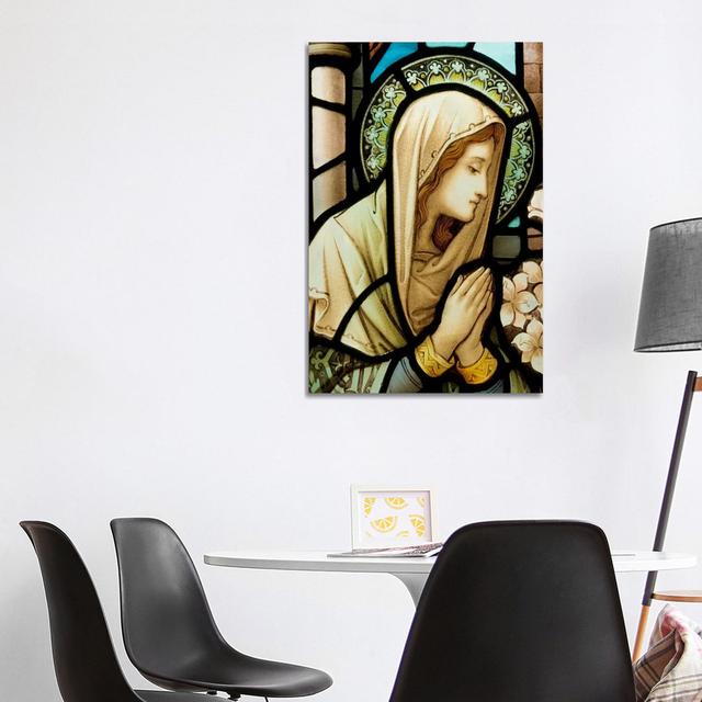 Virgin Marry by Unknown - Wrapped Canvas Painting ClassicLiving Size: 101.6cm H x 66.04cm W x 1.91cm D on Productcaster.