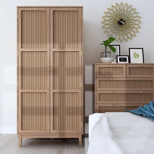 Viviana 2 Door Wardrobe Fernleaf on Productcaster.