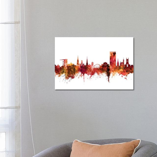 Cheltenham, England Skyline by Michael Tompsett - Wrapped Canvas Gallery-Wrapped Canvas Giclée Latitude Run Size: 45.72cm H x 66.04cm W x 1.91cm D on Productcaster.