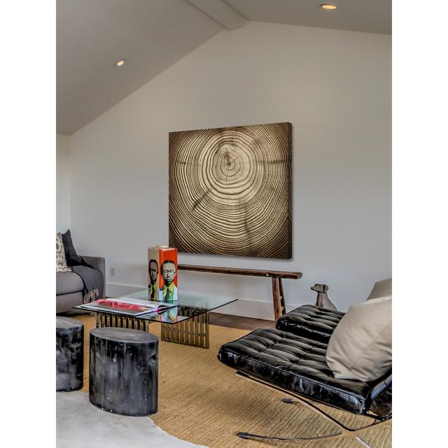 Rings of Age Graphic Art Wrapped on Canvas East Urban Home Size: 122 x 122cm on Productcaster.