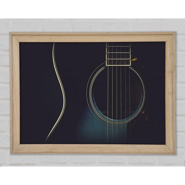 Gibson Akustikgitarre - Einzelner Bilderrahmen Kunstdrucke Bright Star Größe: 29,7 cm H x 42 cm B x 1,5 cm T on Productcaster.