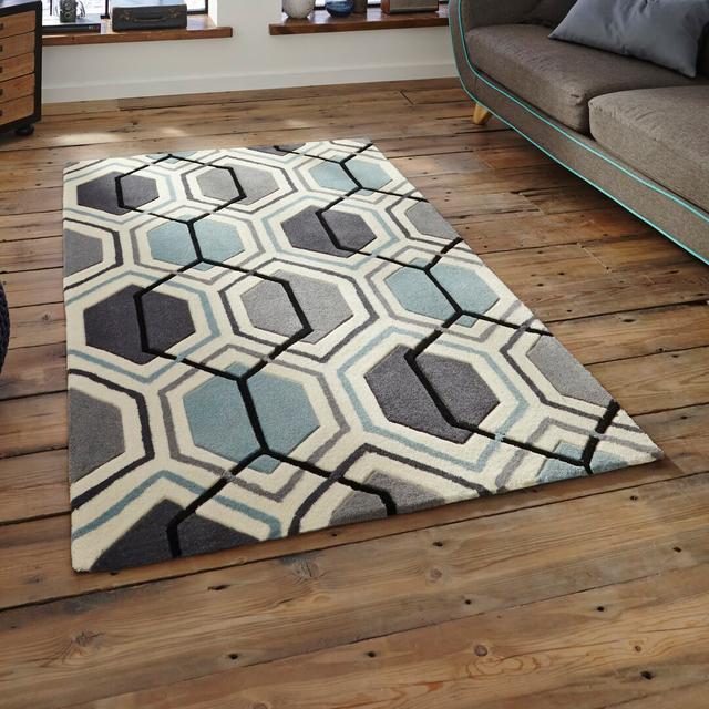 Altigarron Hand Tufted Cream/Grey Rug George Oliver Rug Size: Rectangle 120 x 175cm on Productcaster.