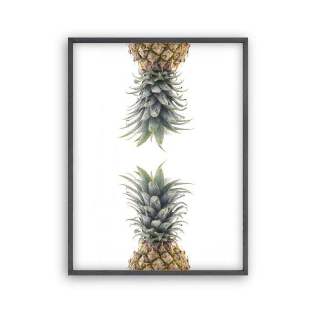 Pineapple No 1 Photograph Blim and Blum Size: 31 cm H x 22 cm W x 2.5 cm D, Format: Black Oak Frame on Productcaster.