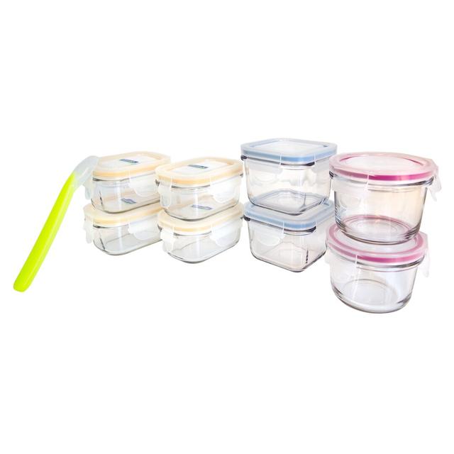 Classic 9 Container Food Storage Set Glasslock on Productcaster.