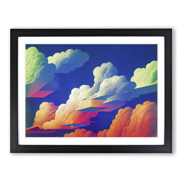 Colourful Clouds Vol.5 - Single Picture Frame Print Marlow Home Co. Size: 34cm H x 46cm W x 2cm D, Frame Colour: Black on Productcaster.