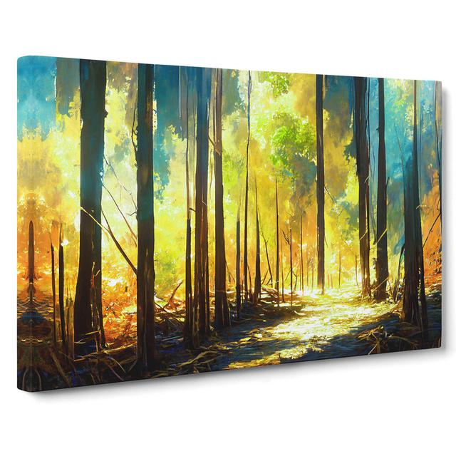 Golden Forest Vol.1 - Wrapped Canvas Graphic Art Alpen Home Size: 40cm H x 60cm W x 3cm D on Productcaster.