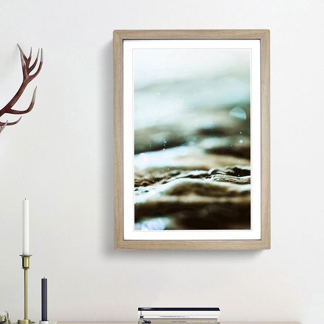 Magic of the Water in Abstract - Picture Frame Photograph Print East Urban Home Frame Option: Oak Framed, Size: 65cm H x 48cm W x 2cm D on Productcaster.