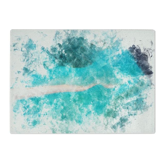 Tempered Glass Beach To the Ocean Chopping Board East Urban Home Size: 28.5 cm x 39 cm on Productcaster.