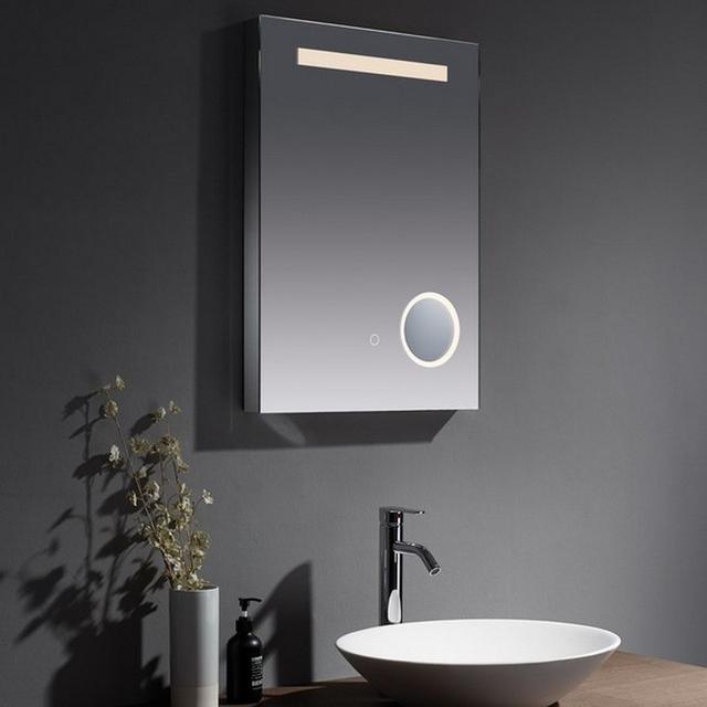 Kartell Clearlook Sherston 700 x 500mm Rectangular LED Mirror - Shave Point & USB Metro Lane on Productcaster.