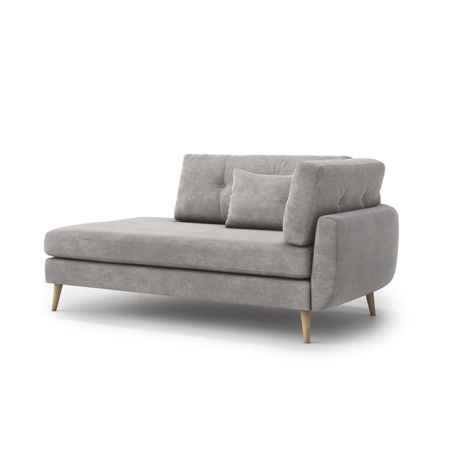 Lindel Chaise Longue Hashtag Home Orientation: Left-Arm Chaise, Upholstery Colour: Smoke on Productcaster.