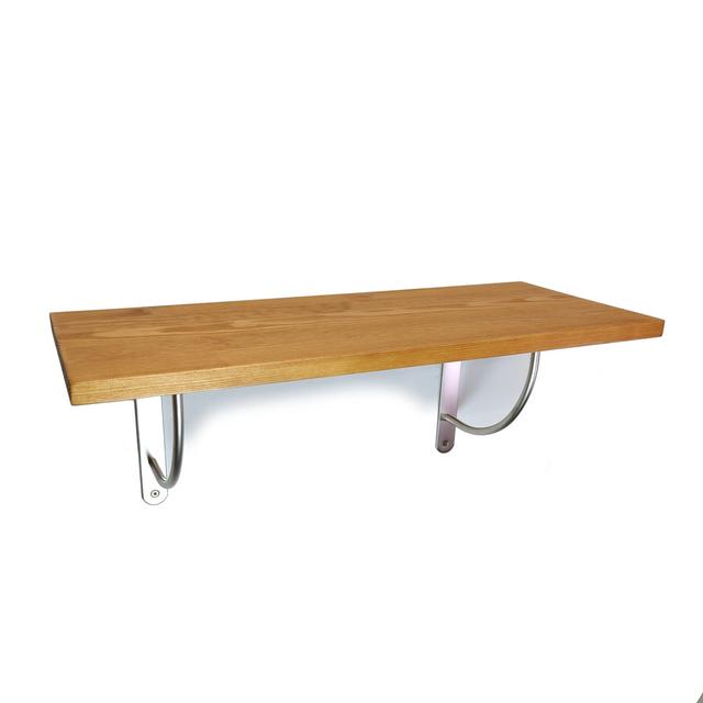 Ailun Solid Wood Bracket Shelf Latitude Run Size: 24cm H x 90cm W x 25cm D on Productcaster.