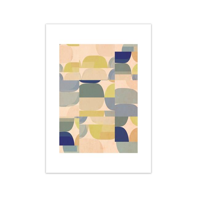 Abstract Pastel B - Print on Canvas Norden Home Frame Option: No Frame, Size: 29.7cm H x 21cm W x 4cm D on Productcaster.