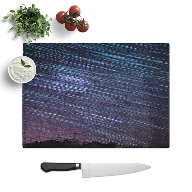 Tempered Glass Stars over Spain Chopping Board East Urban Home Size: 28.5 cm W x 20 cm L on Productcaster.