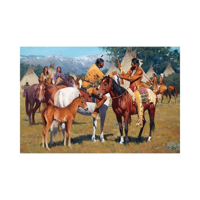 Yellowboy Winchester by David Mann - Wrapped Canvas Painting Latitude Vive Size: 30.48cm H x 45.72cm W x 1.91cm D on Productcaster.