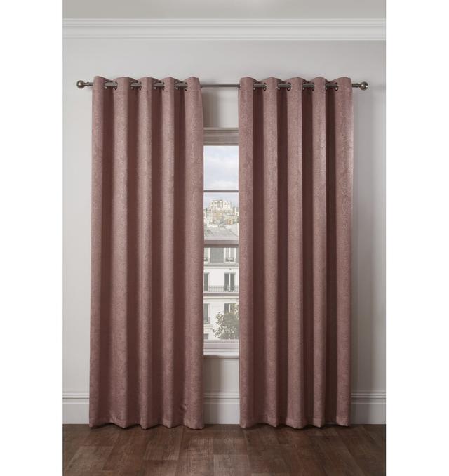 Mcintosh Room Darkening Thermal Curtain Etta Avenue Panel Size: 168 W x 183 D cm, Colour: Pink on Productcaster.