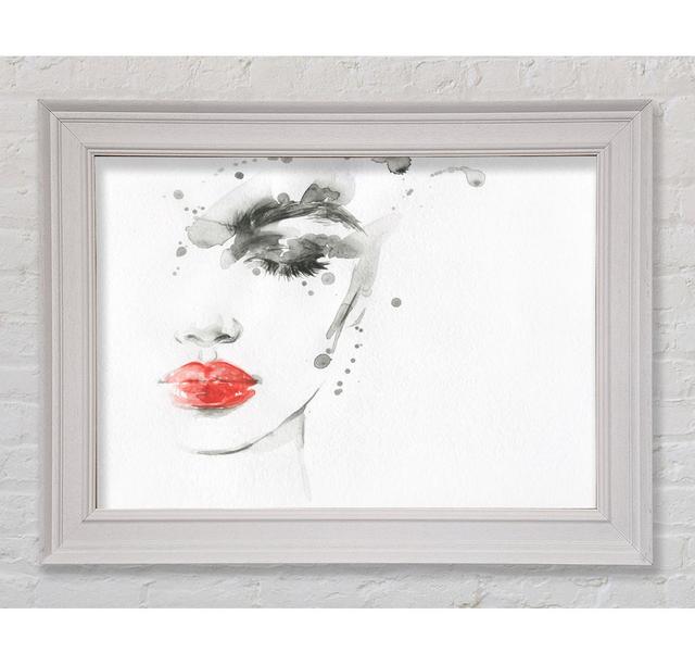 Watercolour Face Beauty - Single Picture Frame Art Prints Canora Grey Size: 59.7cm H x 84.1cm W x 8cm D on Productcaster.