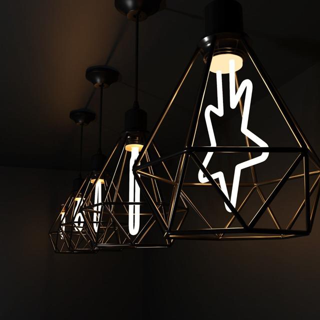 Ambient Angle LED Bulbled Bottle Inverted Shape E27 Decorative String Light (Set of 5) Symple Stuff on Productcaster.