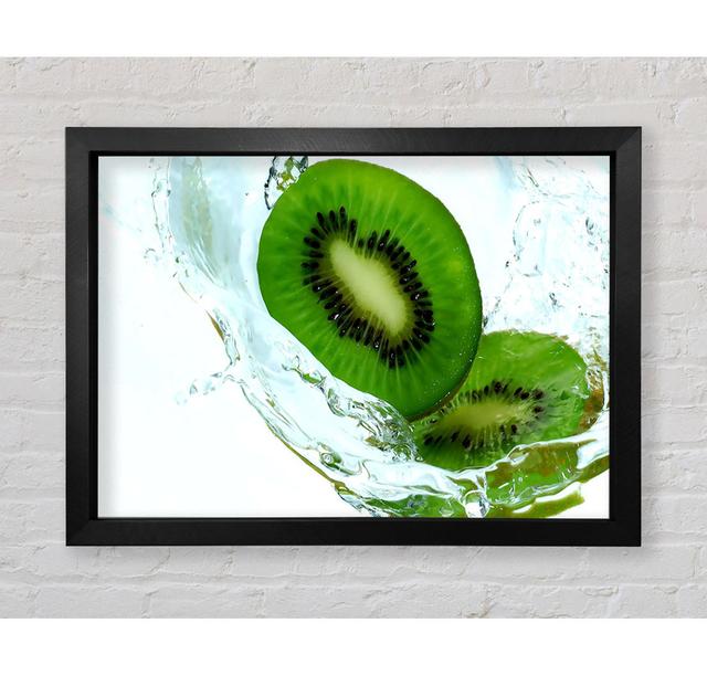 Fresh Kiwi Splash - Single Picture Frame Art Prints Bright Star Size: 42cm H x 59.7cm W x 3.4cm D on Productcaster.