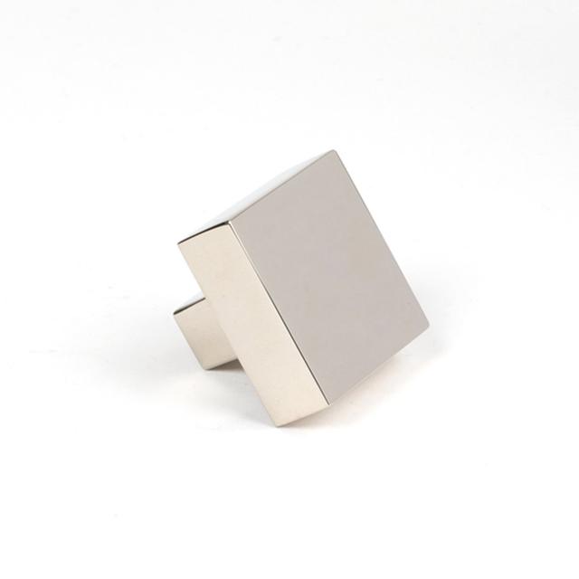 Square Knob From The Anvil Finish: Polished Nickel, Size: 4 cm on Productcaster.