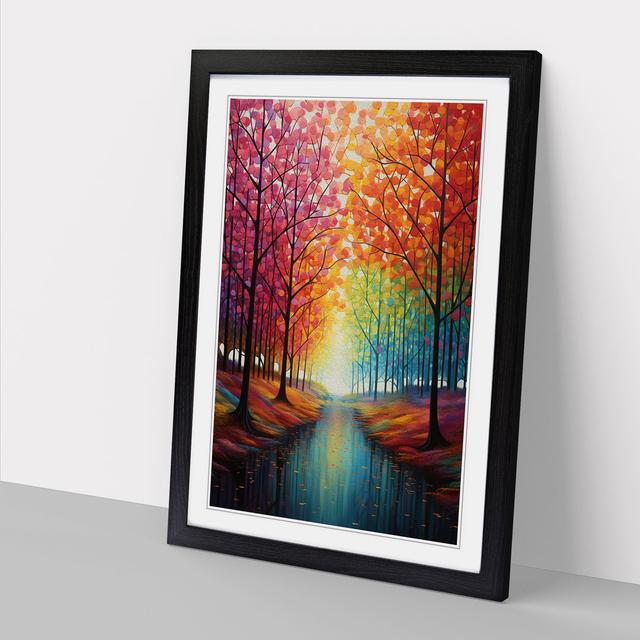 Spring Forest Colour Field No.4 - Print Marlow Home Co. Format: Black Framed, Size: 64cm H x 46cm W on Productcaster.