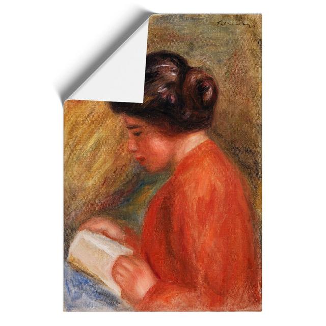 Young Woman Reading by Pierre-Auguste Renoir - Unframed Painting East Urban Home Size: 59cm H x 42cm W x 0.1cm D on Productcaster.