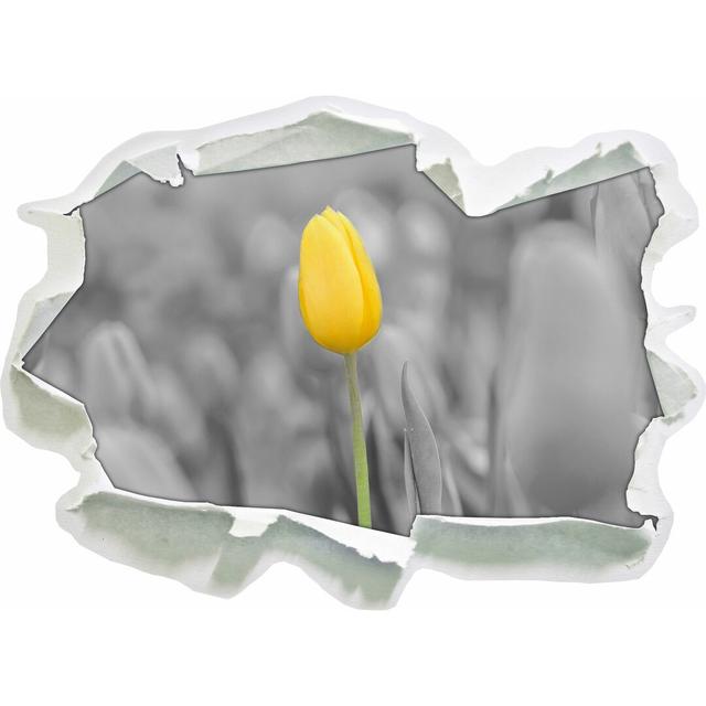 Wandtattoo Gelbes Tulpenmeer East Urban Home Größe: 45 cm H x 62 cm B x 0,02 cm T on Productcaster.