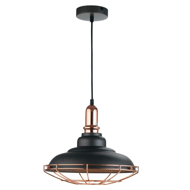 Hough 1-Light Dome Pendant Borough Wharf Finish: Black on Productcaster.