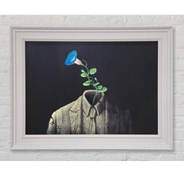 Blue Flower Headsprout Framed Print Happy Larry Size: 100cm H x 141.4cm W on Productcaster.