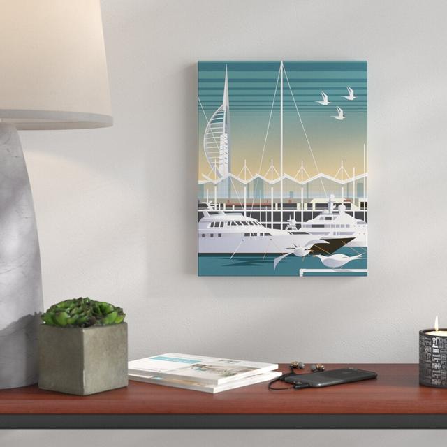 Gunwharf Quays, Portsmouth by Dave Thompson Graphic Art Breakwater Bay on Productcaster.