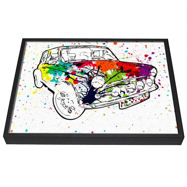 Mini Rainbow Paint Splat - Single Picture Frame Graphic Art on Canvas Williston Forge Size: 81cm H x 121.9cm W x 10cm D on Productcaster.