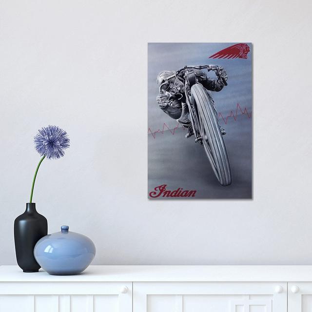 Indian by J.Bello Studio - Wrapped Canvas Print Williston Forge Size: 45.72cm H x 30.48cm W x 1.91cm D on Productcaster.