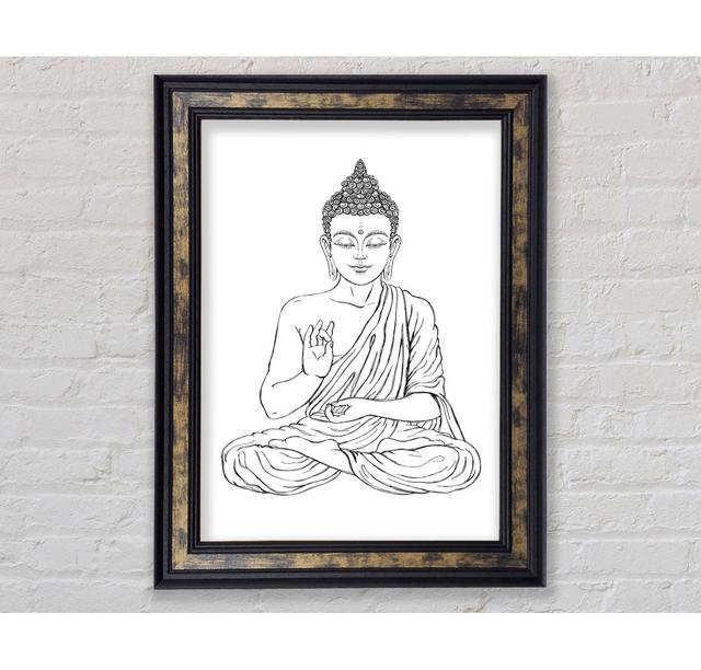 Buddha 12 - Single Picture Frame Art Prints Rosalind Wheeler Size: 42cm H x 21cm W on Productcaster.