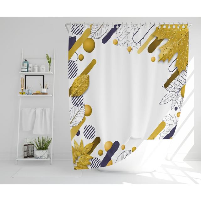 Lenwood Polyester Shower Curtain Canora Grey Size: 168cm H x 168cm W on Productcaster.