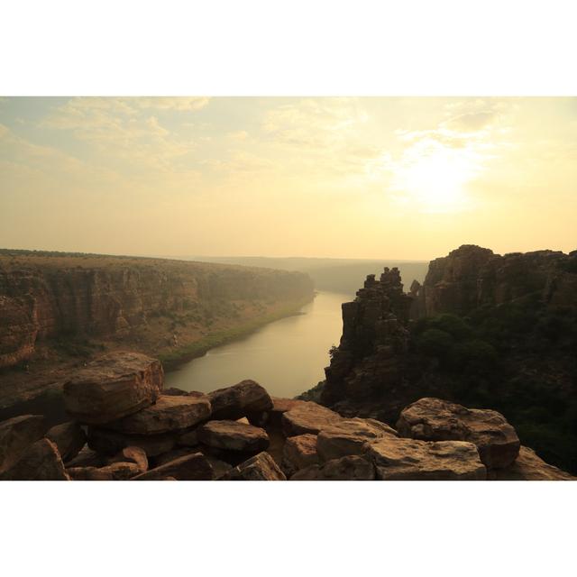 Harber Gandikota on Penna River by Sujay Govindaraj - Wrapped Canvas Art Prints Alpen Home Size: 20cm H x 30cm W x 3.8cm D on Productcaster.