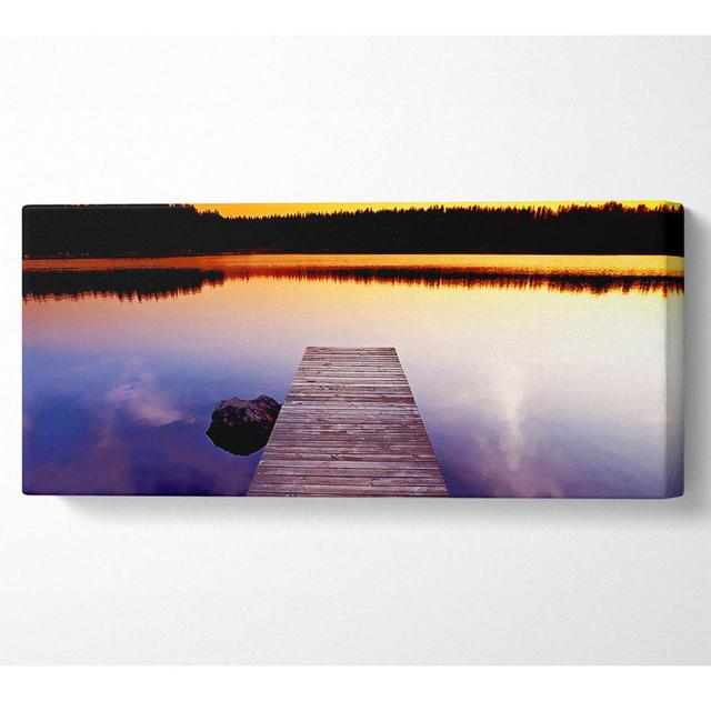 Scottish Boardwalk Calm - Wrapped Canvas Art Prints Ebern Designs Size: 50.8cm H x 121.9cm W x 10cm D on Productcaster.