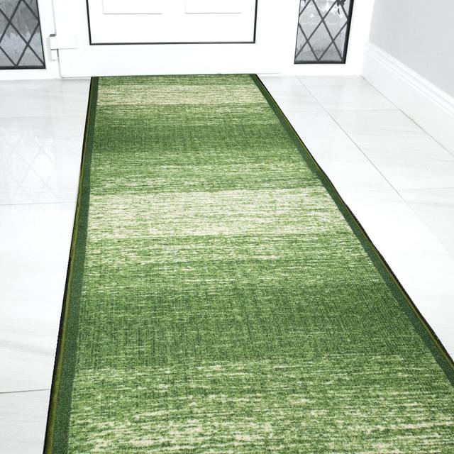 Annetrud Hooked Green Rug 17 Stories Rug Size: Runner 66 x 244cm on Productcaster.