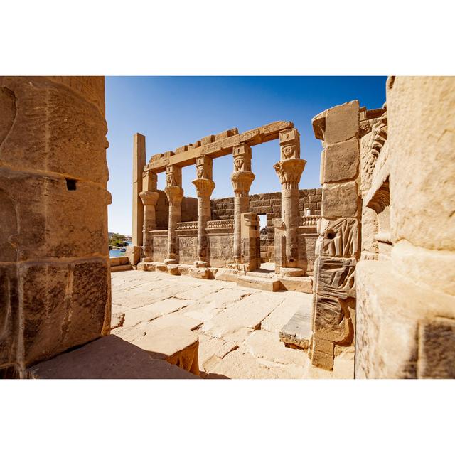 Enaaya Philae Temple In Egypt by Calin Stan - Wrapped Canvas Photograph 17 Stories Size: 81cm H x 122cm W x 3.8cm D on Productcaster.