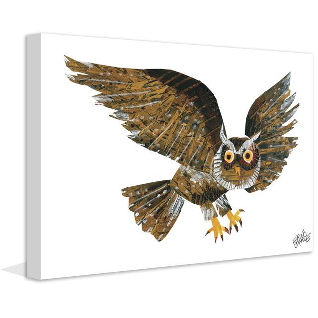 Screech Owl by Eric Carle - Painting on Canvas Marmont Hill Size: 30cm H x 46cm W on Productcaster.