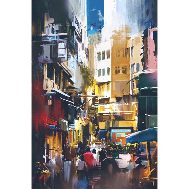 Narooma City Street by Grandfailure - Wrapped Canvas Painting Latitude Run Size: 122cm H x 81cm W x 3.8cm D on Productcaster.